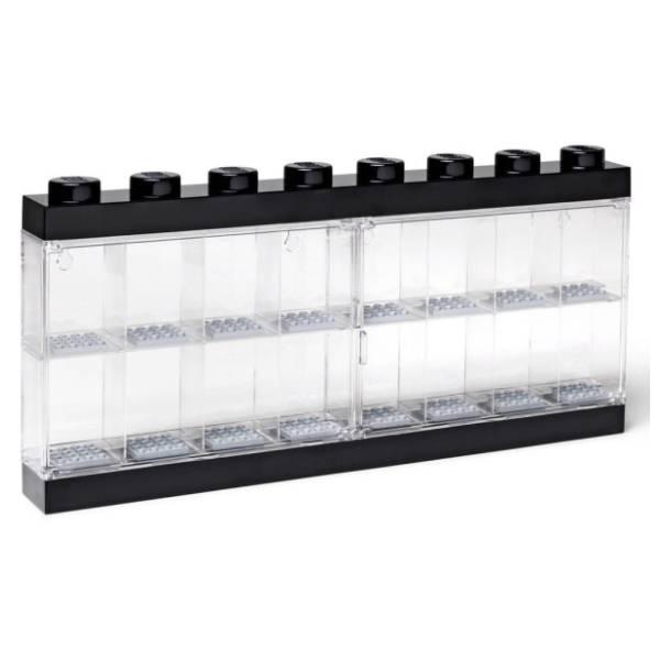LEGO izložbena polica za 16 minifigura crna