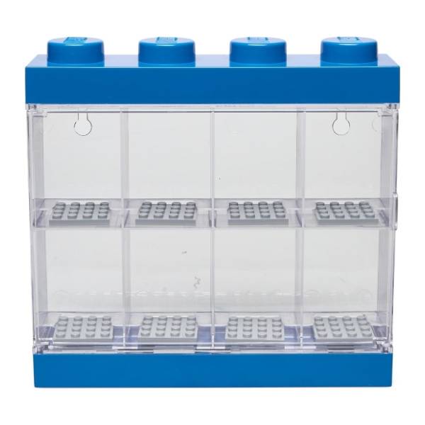 LEGO izložbena polica za 8 minifigura plava