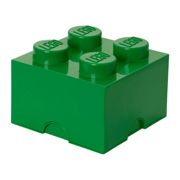 LEGO kutija za odlaganje (4) tamnozelena