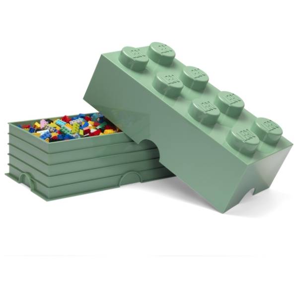 LEGO kutija za odlaganje (8) peščano zelena