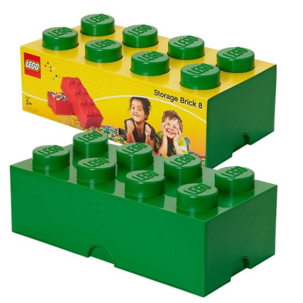 LEGO kutija za odlaganje (8) tamno zelena
