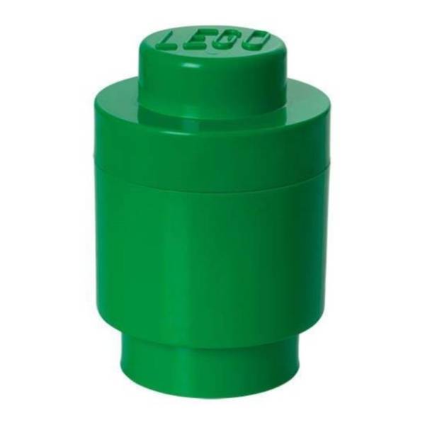 LEGO kutija za odlaganje okrugla (1) tamno zelena	