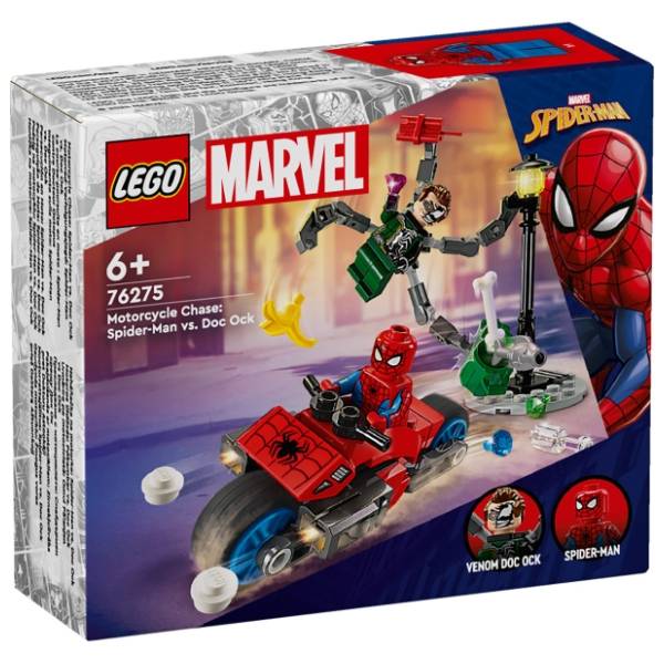 LEGO Marvel jurnjava motociklima Spajdermen protiv Dok Oka 76275