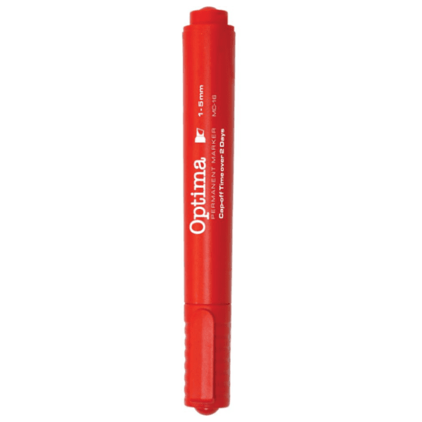 Marker OPTIMA crveni kosi vrh 1kom