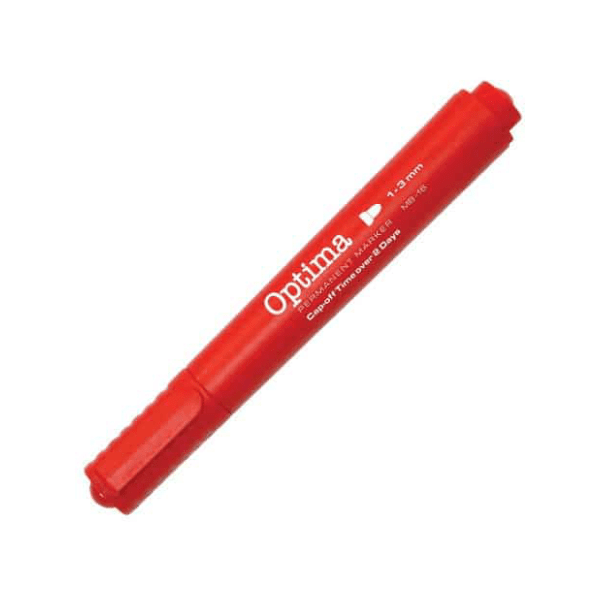 Marker OPTIMA crveni obli vrh 1kom