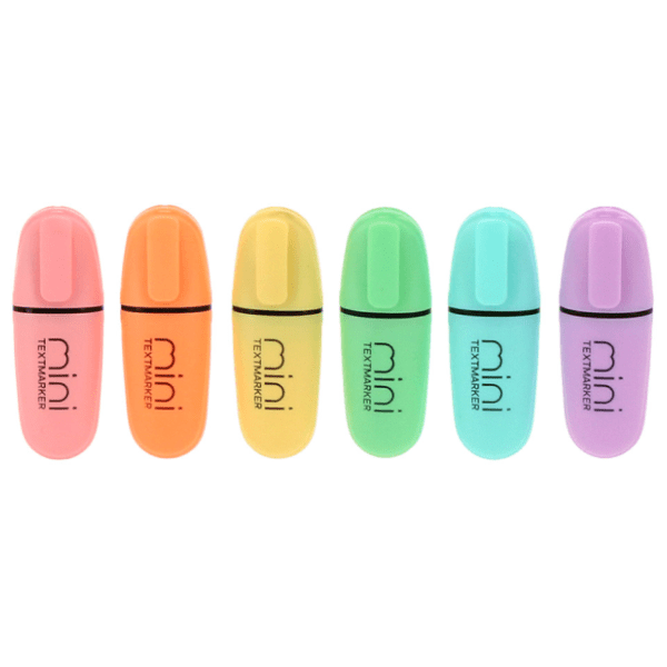 Markeri TIP TOP OFFICE pastelni mini 6kom