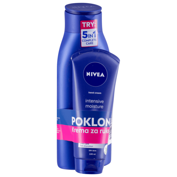 Mleko za telo NIVEA 400ml + krema za ruke 100ml