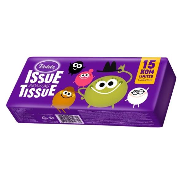 Papirne maramice VIOLETA issue tissue 3sloja 15kom