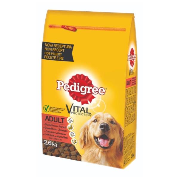 PEDIGREE Adult hrana za pse govedina i živina 2,6kg