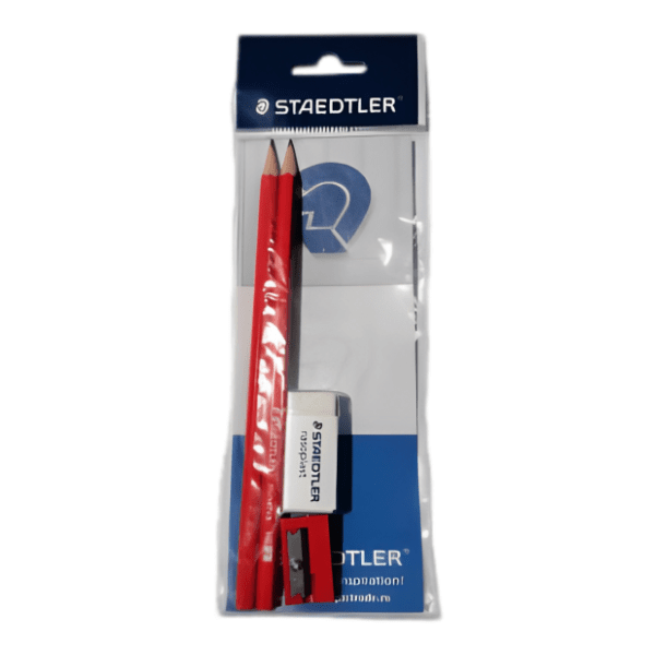 Set 2 olovke, gumica i zarezač STAEDTLER 1kom