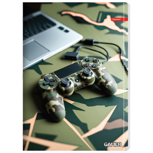 Sveska A5 karo ILIJANUM gamer 52lista 1kom
