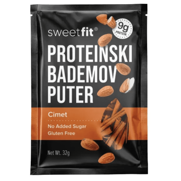 Bademov puter SWEETFIT proteinski cimet 32g