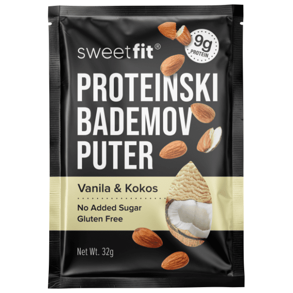 Bademov puter SWEETFIT proteinski vanila kokos 32g