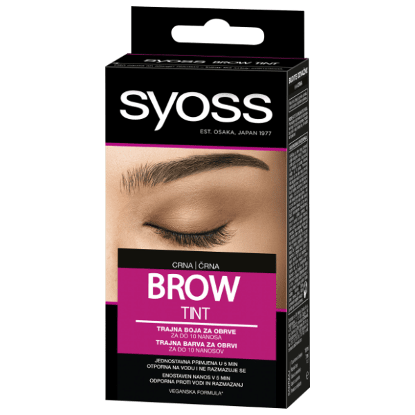 SYOSS brow tint black boja za obrve 1kom