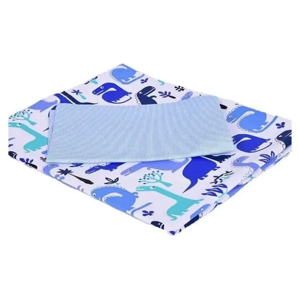 TOP BEDS posteljina za decu Blue dino 100 x 140 cm