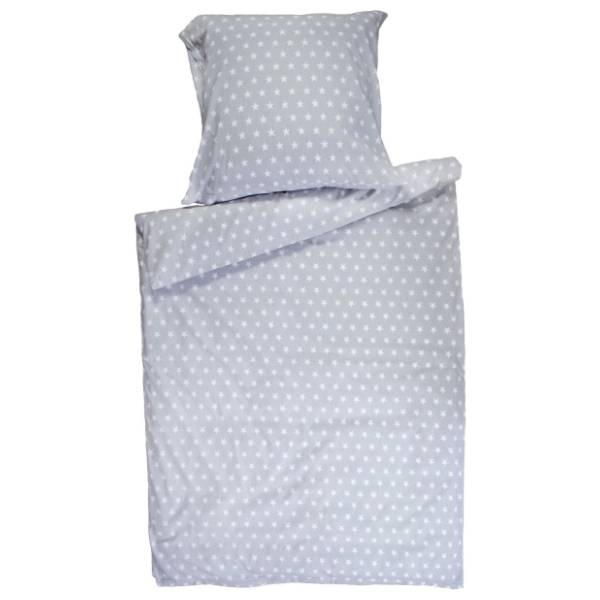 TOP BEDS posteljina za decu Grey stars 110 x 160 cm