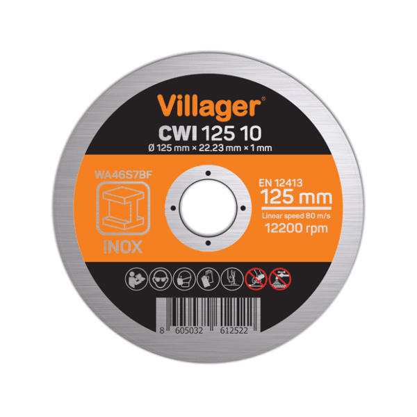 VILLAGER CWI 125 10 rezna ploča za inoks