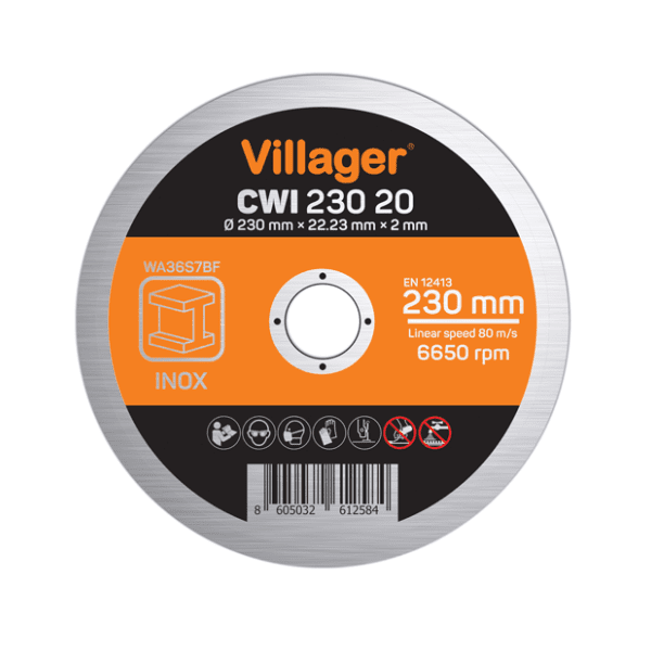 VILLAGER CWI 230 20 rezna ploča za inoks