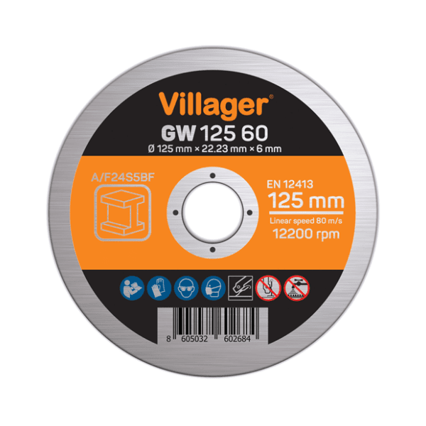 VILLAGER GW 125 60 brusna ploča za metal