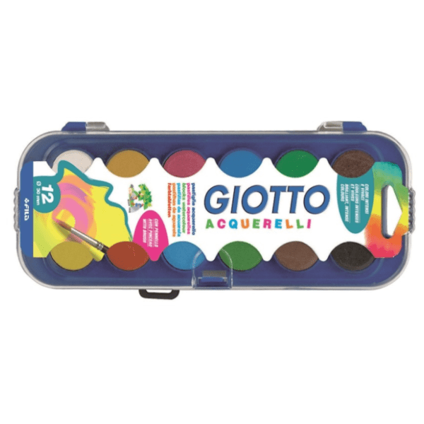 Vodene boje GIOTTO 12kom + četkica gratis