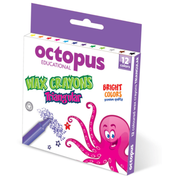 Voštane boje OCTOPUS trouglaste 12kom