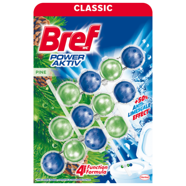 WC osveživač BREF Power aktiv pine 3x50g