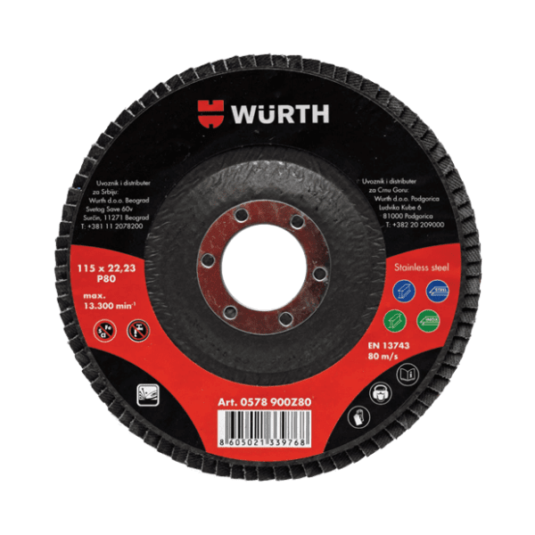 WURTH 0578900Z40 lamelarni brusni disk