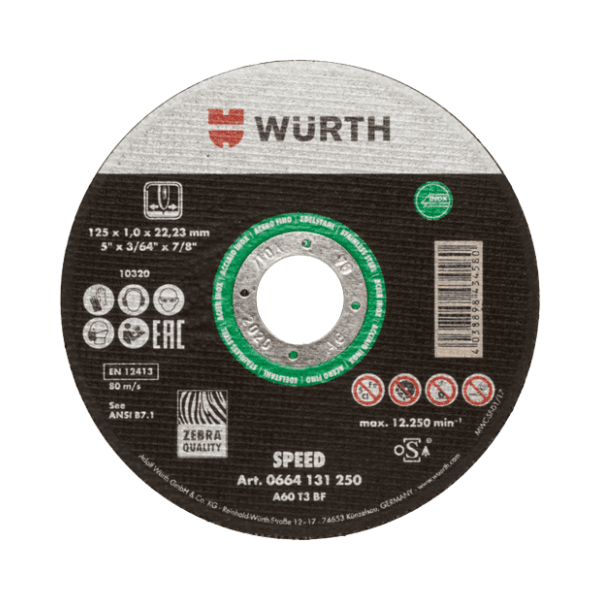 WURTH Zebra Speed 0664132301 rezna ploča