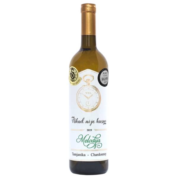 Belo vino NIKAD NIJE KASNO Melodija 0,75l