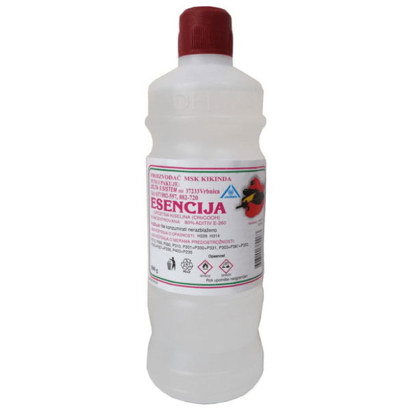Sirćetna kiselina DELTA S esencija 80% 500ml