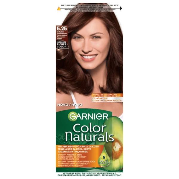 GARNIER Color Naturals farba za kosu 5.25 smeđi mahagoni