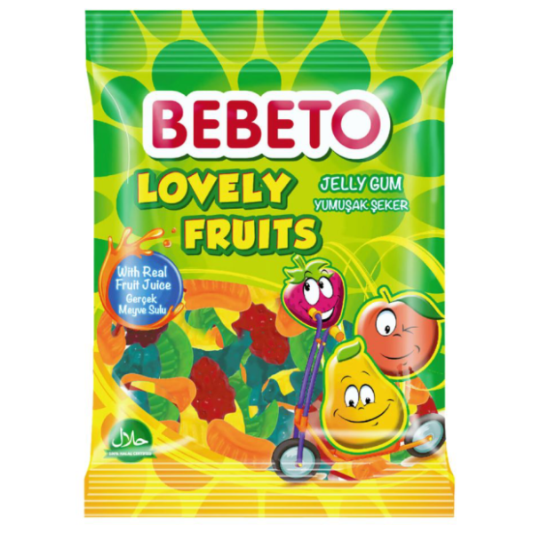 Gumene bombone BEBETO lovely fruits 80g