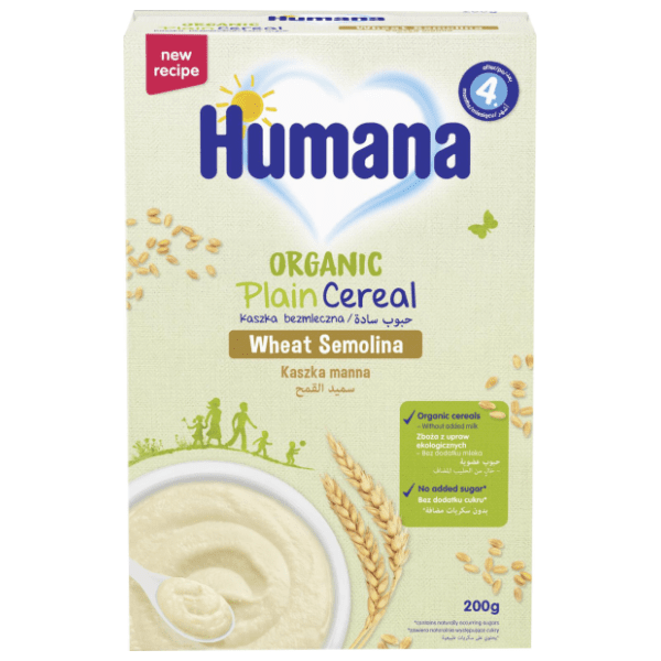 HUMANA organska bezmlečna kaša sa grizom 200g
