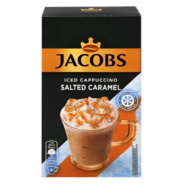 Instant kafa JACOBS iced cappucino salted caramel 8x17,8g