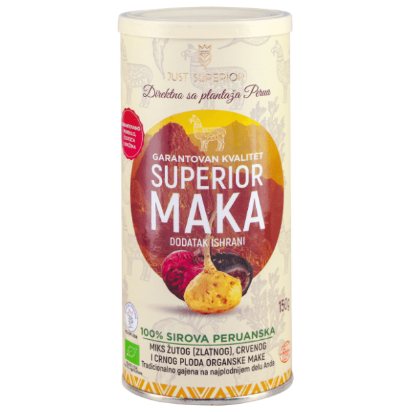 JUST SUPERIOR organska sirova maka u prahu 150g