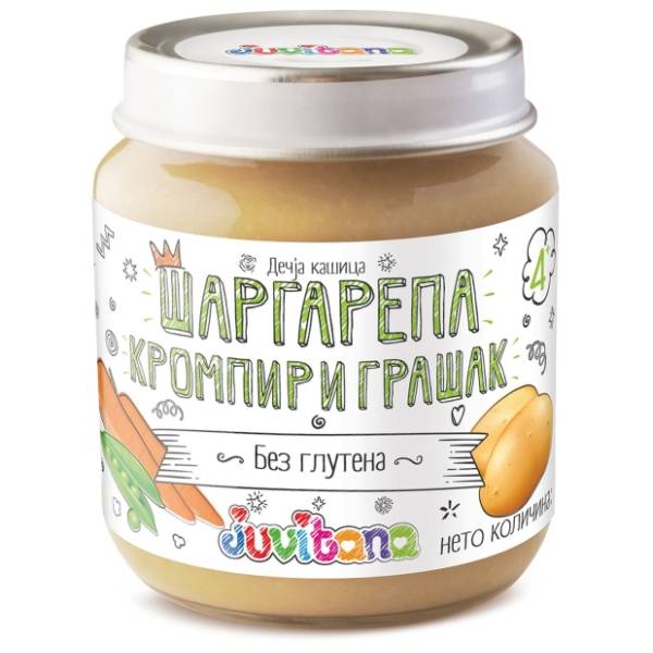 JUVITANA kašica šargarepa krompir grašak 128g
