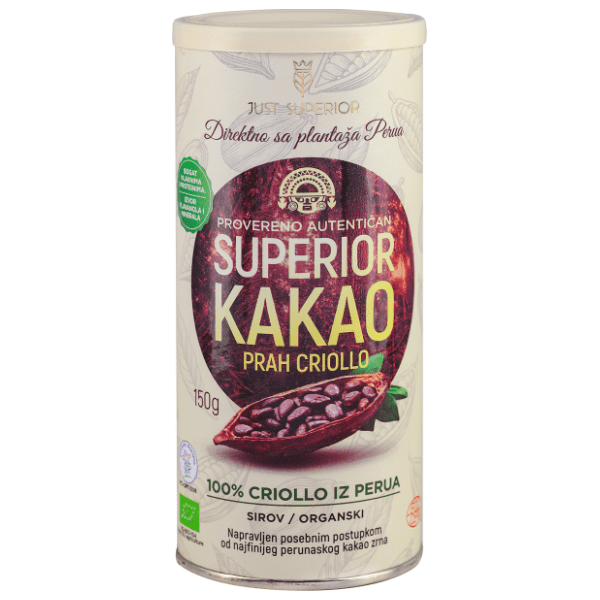 SUPERIOR kakao prah criollo organski 150g