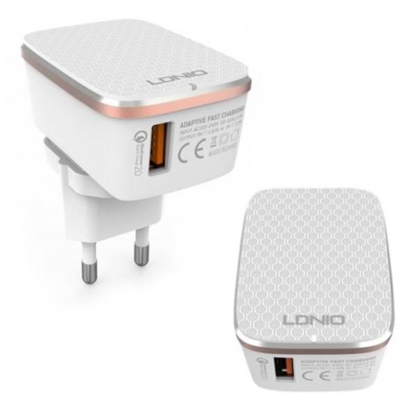 LDNIO punjač 3.0 USB 5V 2.4A A1204Q