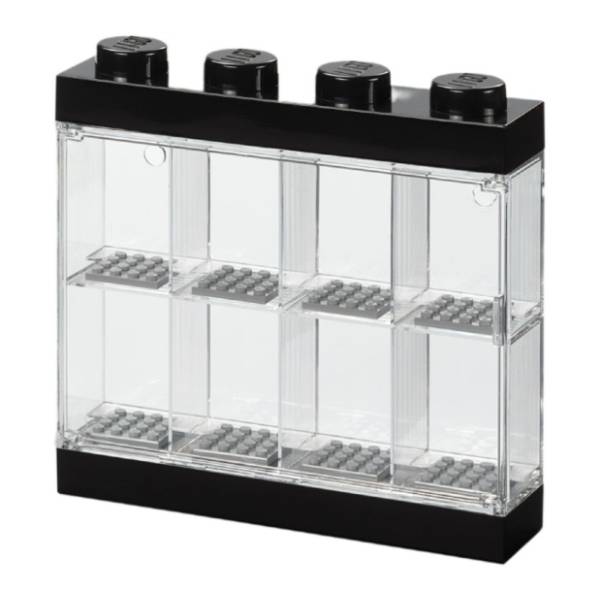 LEGO izložbena polica za 8 minifigura crna