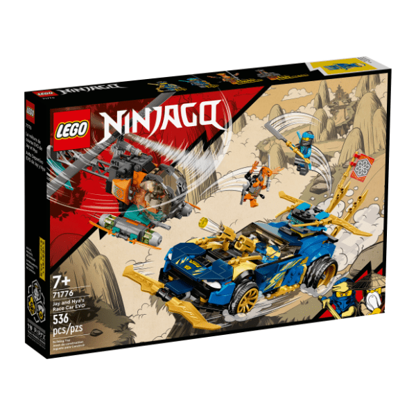 LEGO NINJAGO Džejev i Nijin trkački automobil EVO 71776