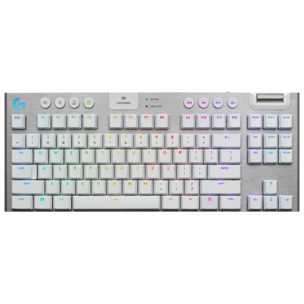 LOGITECH bežična tastatura G915 TKL Lightspeed Carbon Tactile White
