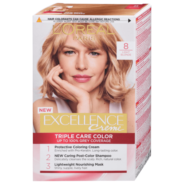 L'OREAL Excellence farba za kosu 8 light blonde