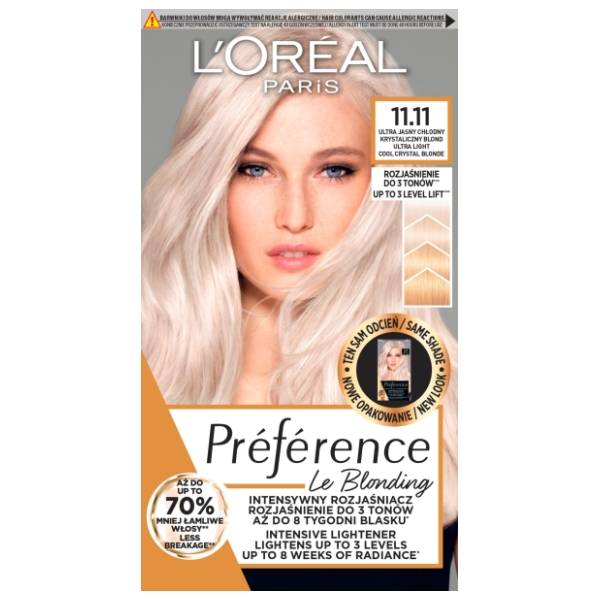 L'OREAL Preference farba za kosu 11.11 light cristal blonde
