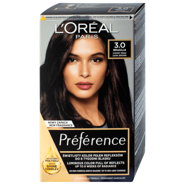 L'OREAL Preference farba za kosu 3.0 dark brown