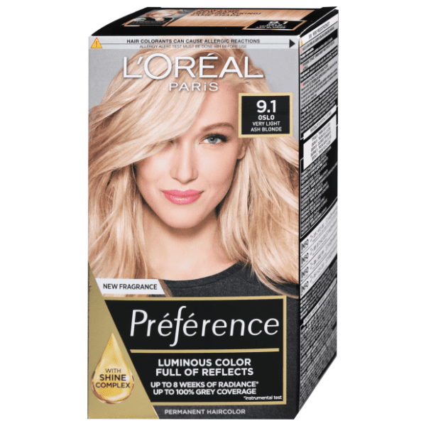 L'OREAL Preference farba za kosu 9.1 very light ash blonde