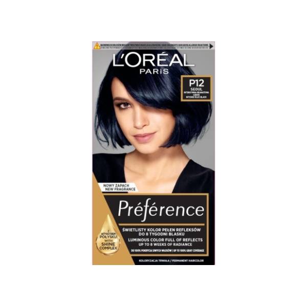 L'OREAL Preference farba za kosu P12 intense blue black