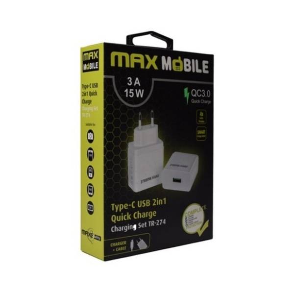 MAX MOBILE punjač 2u1 Type-C