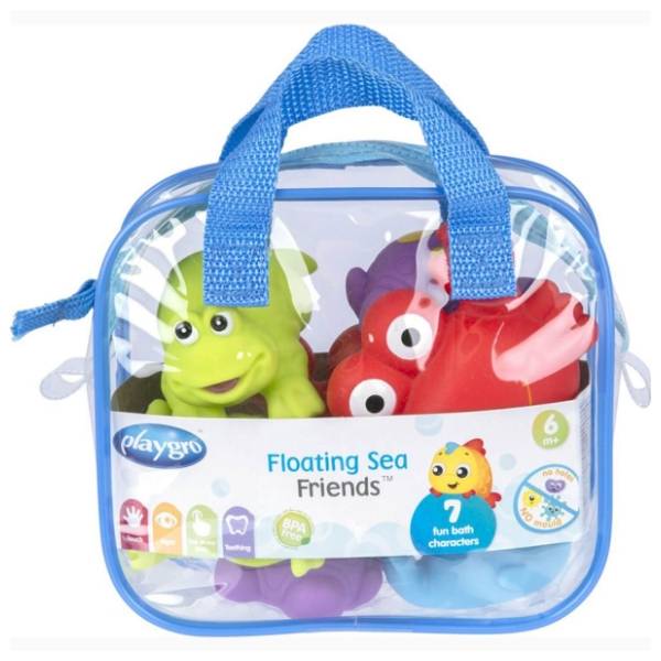 PLAYGRO set za kupanje Morski drugari plavi 7kom