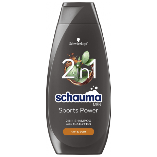 Šampon za kosu  SCHAUMA sports power 2u1 400ml