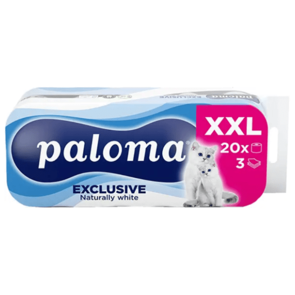 Toalet papir PALOMA exclusive 3sloja 20kom